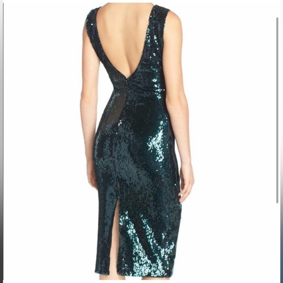 Dress the Population Green Sequin Dress S - Picture 2 of 15